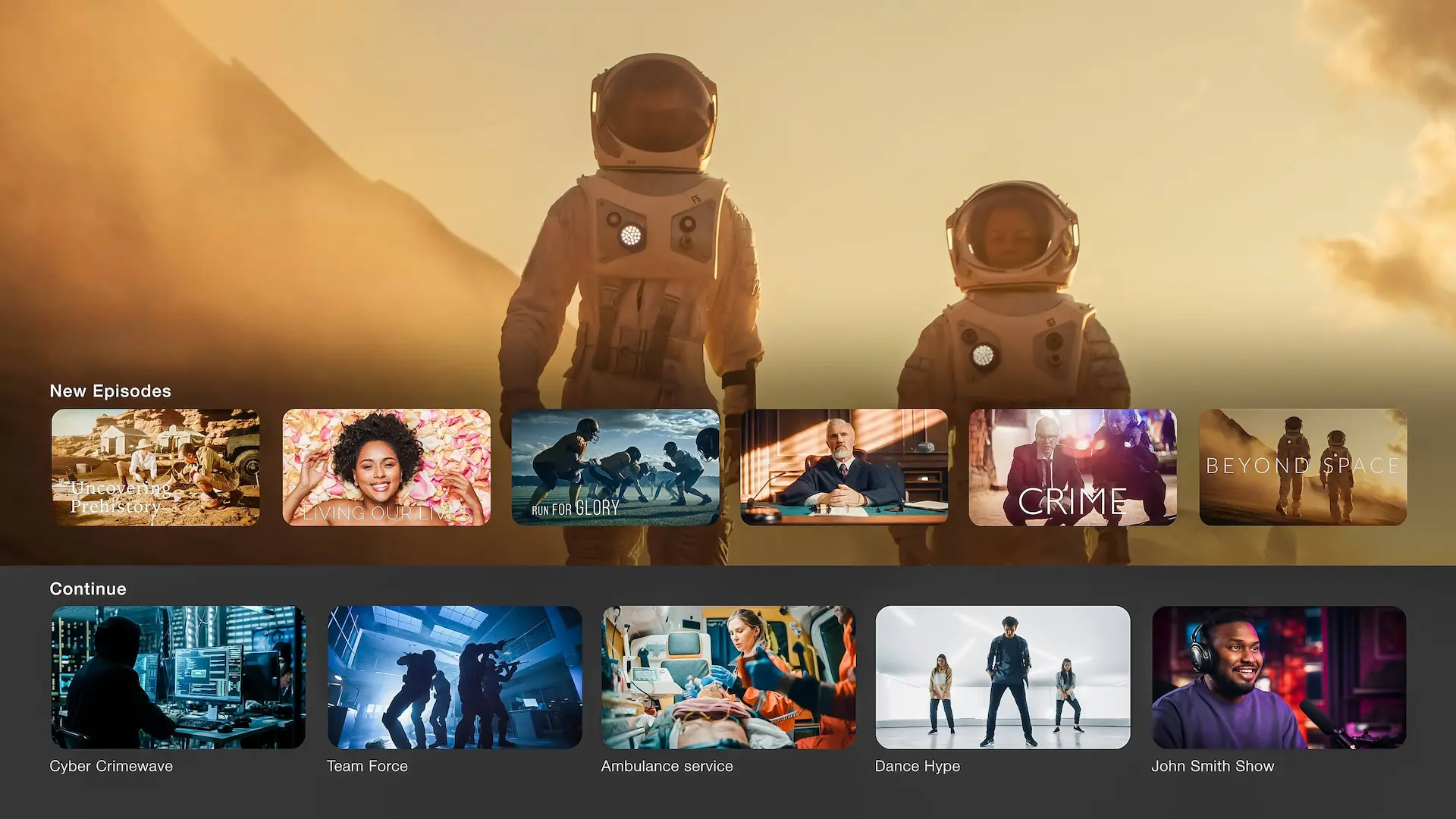 Layerseven tv app on a smart TV